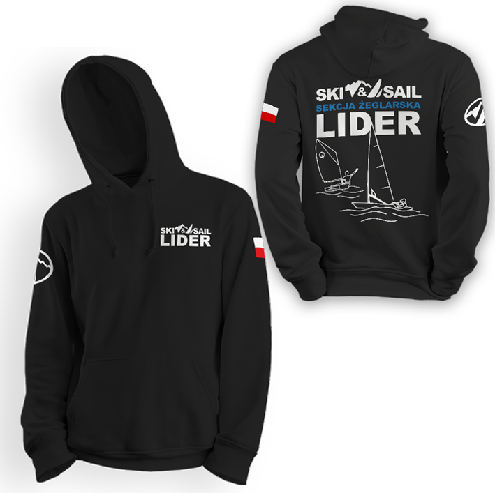 Bluza kangur Lider czarna dziecięca