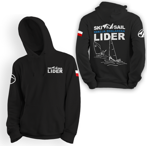 Bluza kangur Lider czarna dziecięca