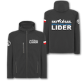 Softshell z kapturem Lider czarny